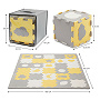 Mata piankowa puzzle 3D LUNO SHAPES żółty