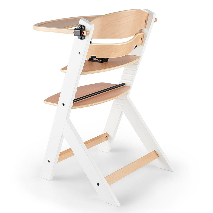 Krzesełko do karmienia ENOCK Biały drewniany