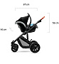 Wózek dziecięcy PRIME 2020 2w1 czarny